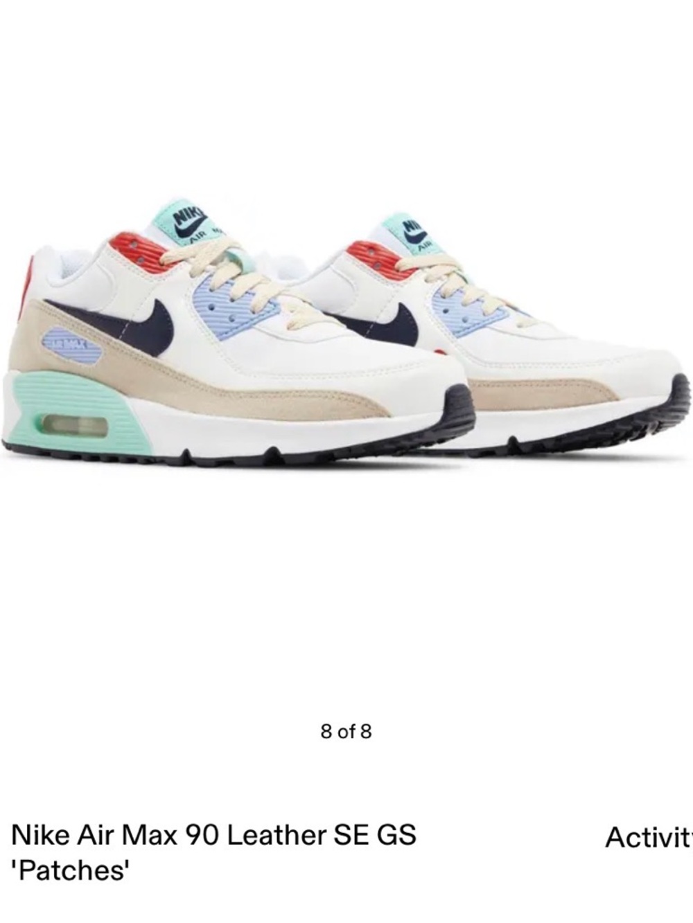 Nike Air Max 90 Leather SE GS 'Patches